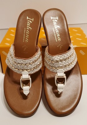 italiana by italian shoemakers womens shannie flat sandals