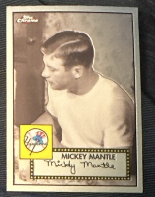 2007 TOPPS CHROME MICKEY MANTLE STORY #MMS-2 YANKEES
