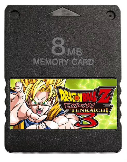 Dragon Ball Z Budokai Tenkaichi 3 2 1 Save PS2 Memory Card 100