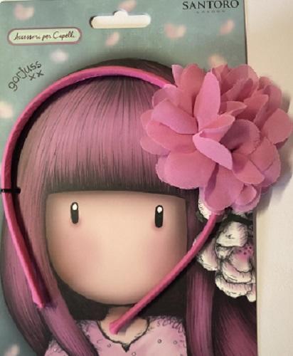 Gorjuss. Cerchietto rosa Cherry Blossom. Santoro