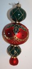 NEIMAN MARCUS Glass Christmas Ornament/Spire Pendant Drop Finial POLAND Classic — photo 3