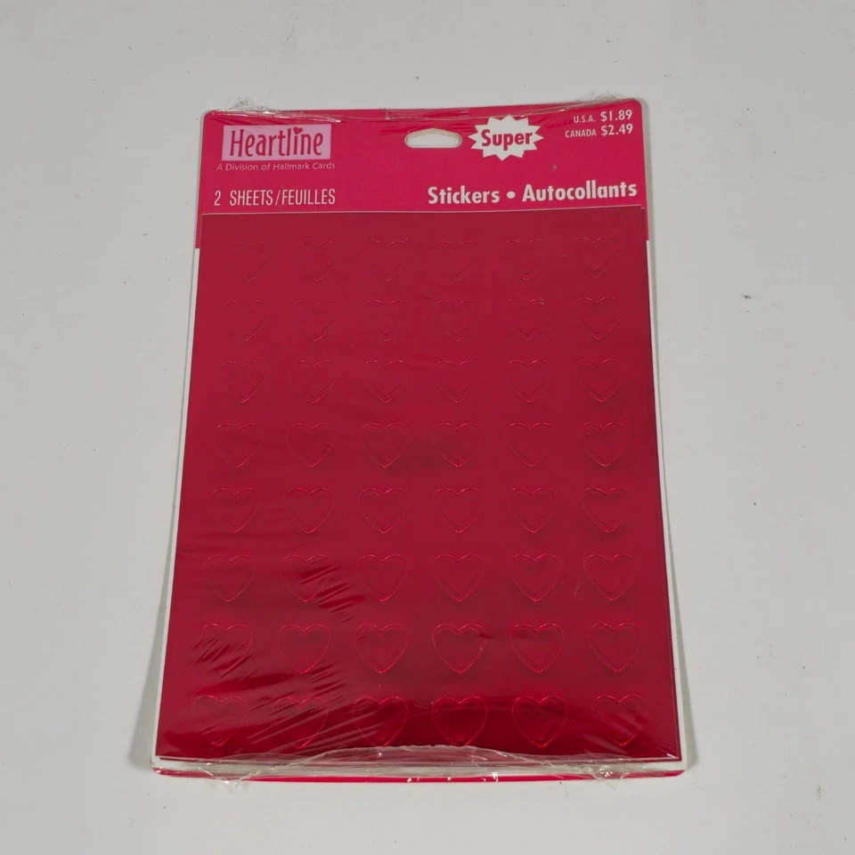 Paquete de 2 pegatinas autoadhesivas Expressions & Eureka Heartline y mini Foto 2 de 4