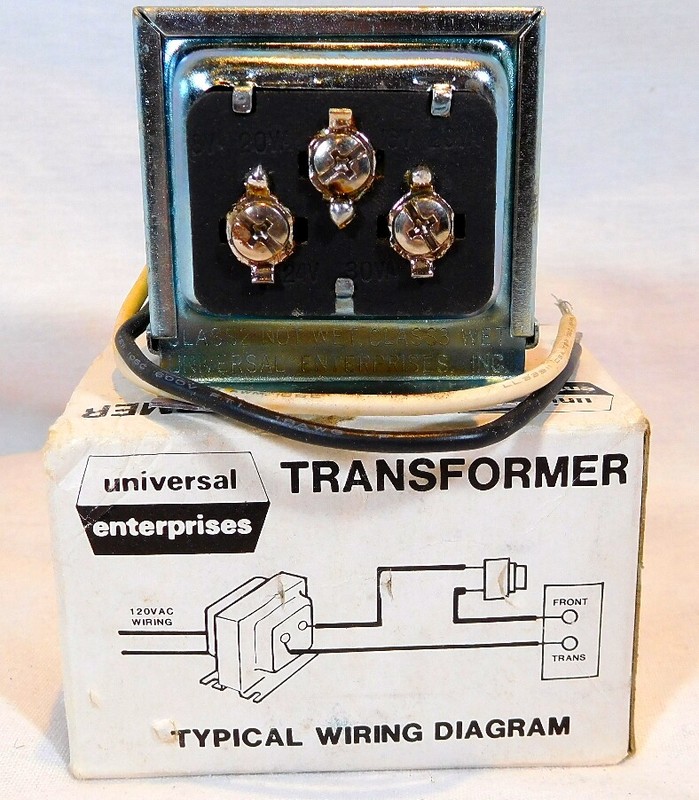 NOS – Universal Enterprises UET30 Transformer – 8V-2.5A, 16V-1.25A, 24V-1.25A