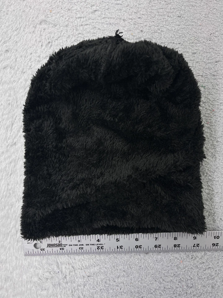 Vbiger Beanie Toque Mujer Talla Única Tejido Negro Piel Borde Acrílico Vellón Forrado Esquí Foto 4 de 4