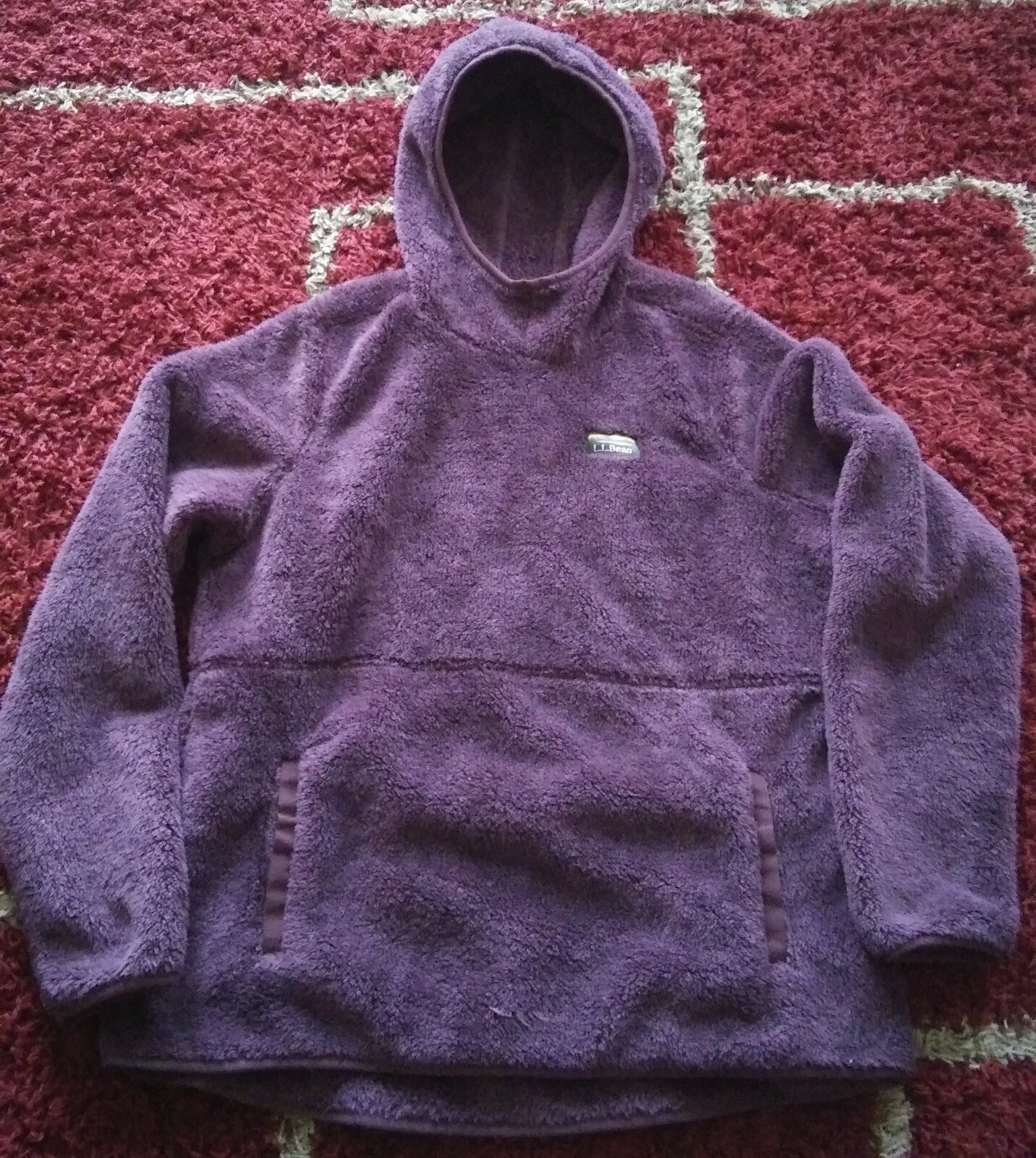 LL Bean Women's Hi-Pile Fleece Hooded 