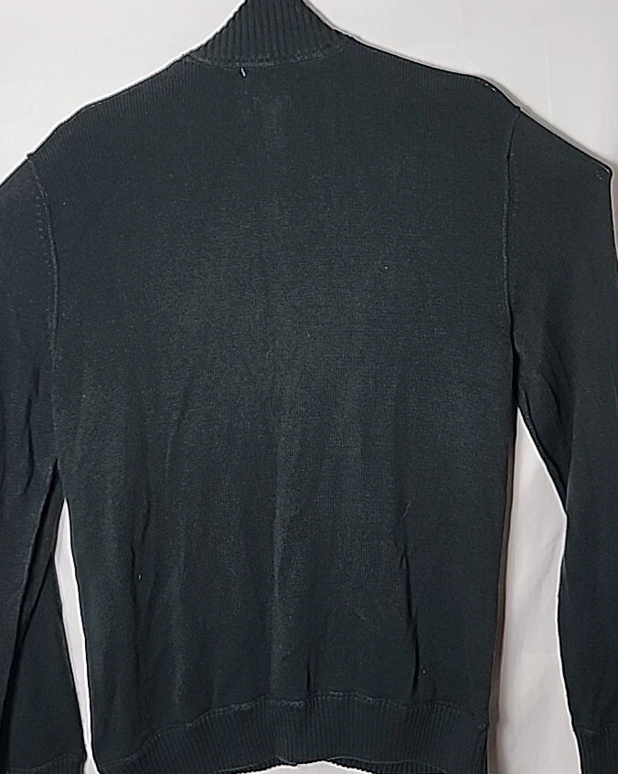 Banana Republic Men L Luxury Blend Cashmere Rabbit Hair Full Zip Diamond Sweater - Image 4 of 4