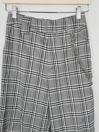 I AM GIA Womens Size S or 8 / US 4 Relaxed Check Chain Cobain Pants - Picture 3 of 17