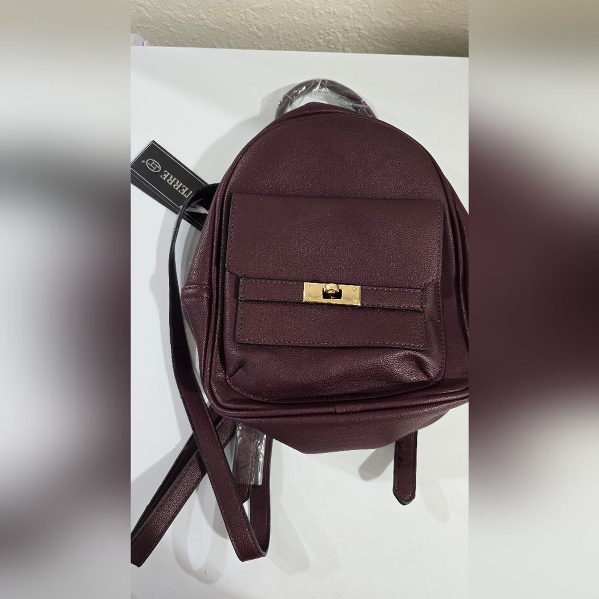 Bag pack purse Burgundy La Terre NEW W/TAGS