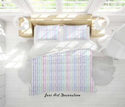 3D Geometric Pattern Colorful Quilt Cover Set Bedding Sets Pillowcases 64