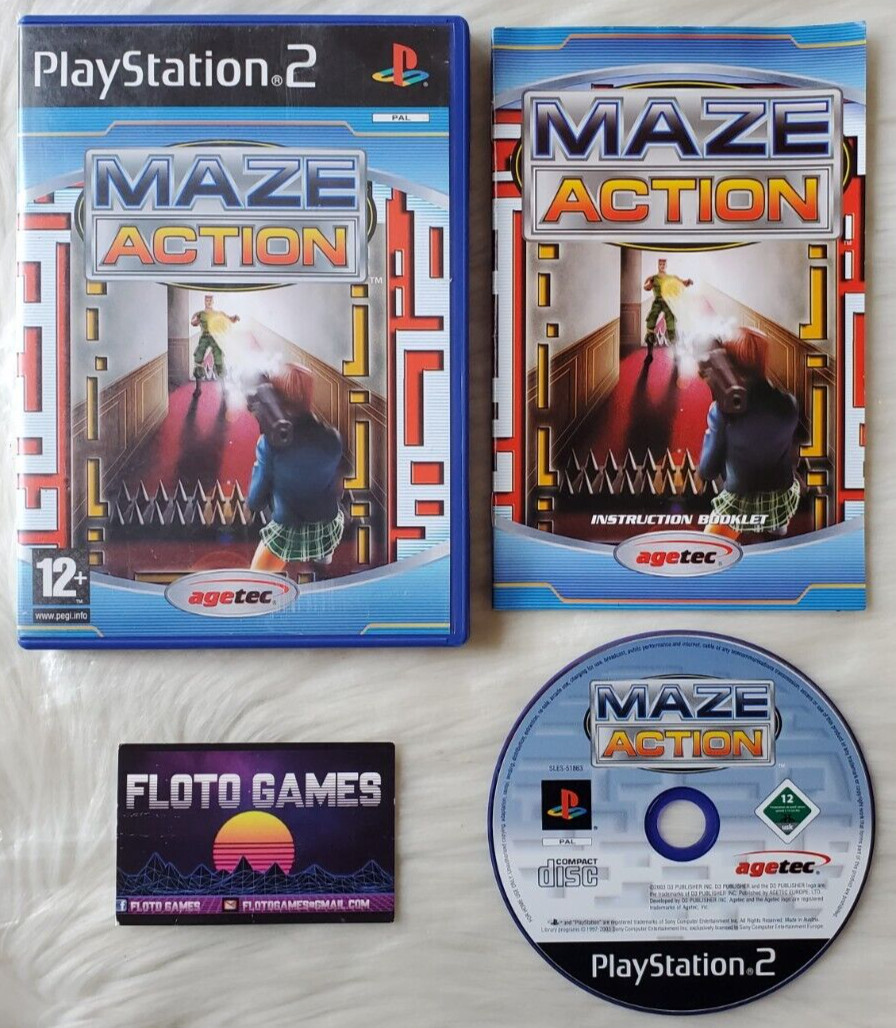 Jeu Maze Action pour PS2 Complet CIB PAL FR - Floto Games