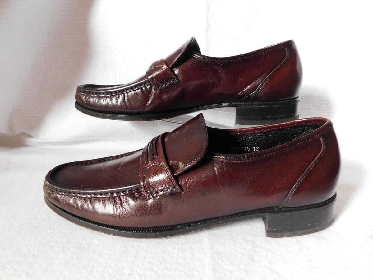 Florsheim Comfortech Mens 9.5 D Burgundy Leather Penny Loafers Braided 416811 Florsheim Loafers Mens Burgundy Penny Loafers Size 9.5 D | eBay main image 4