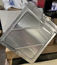 Labelmaster 14-1/8" x 12-1/2" Aluminum Placard Sign Holder - 80SMP97-8H 