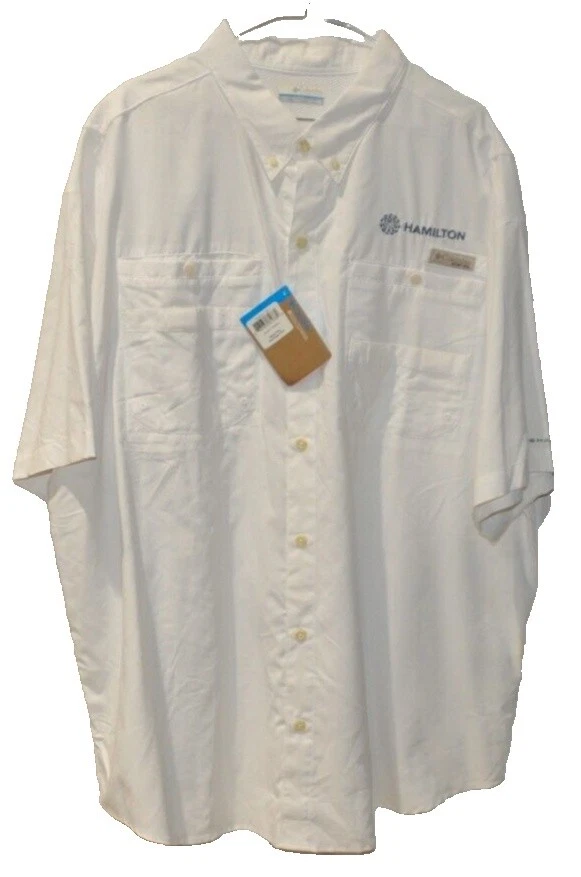 Columbia Size 2XL Solid Regular Size Casual Button-Down Shirts for Men