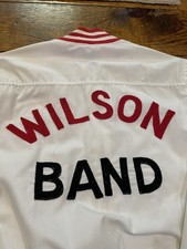 Vintage 60s Wilson High School Band Varsity Hacket Chain Stitch S