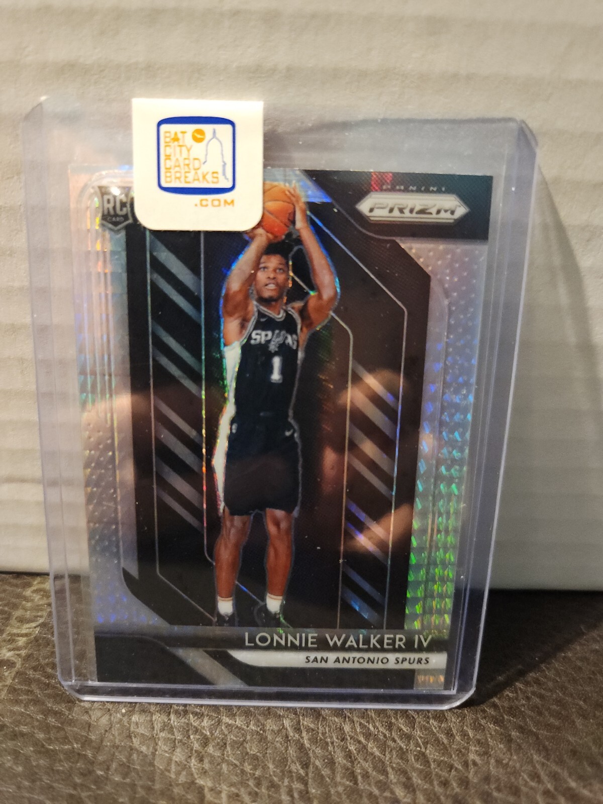 2018-19 Prizm LONNIE WALKER IV Silver Hyper Rookie RC #251 San Antonio Spurs