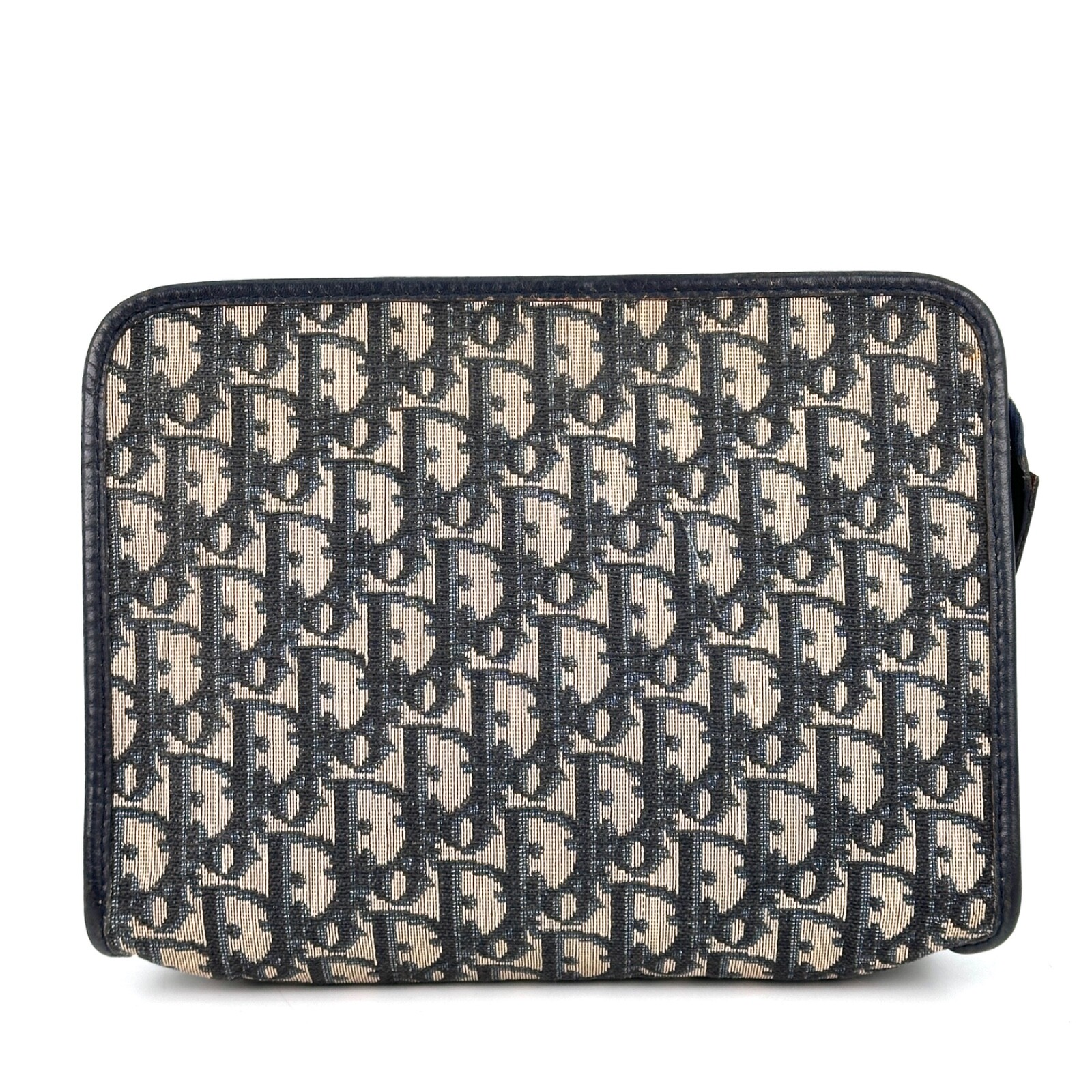 Dior Trotter Leather Clutch Bag with Monogram Design