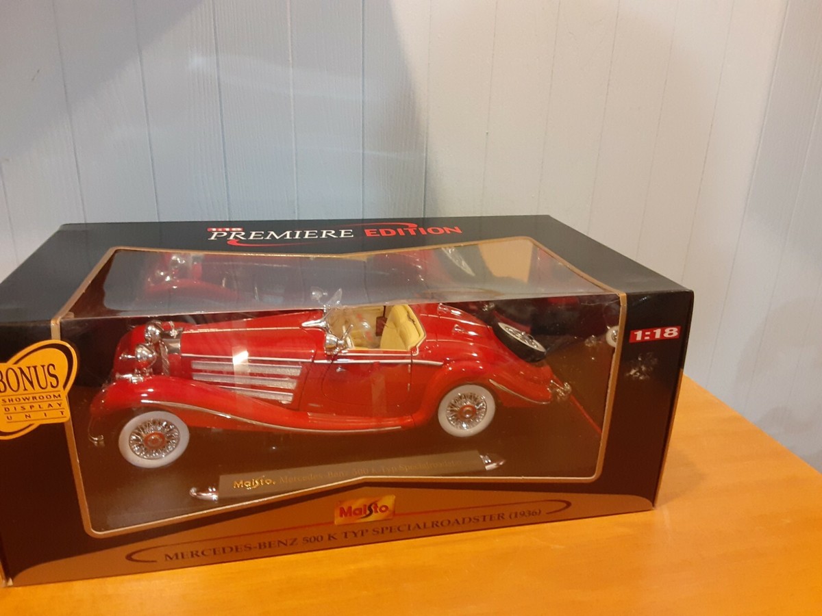 Mercedes-Benz 500 K Type Specialroadster 1936 1/18 Maisto | Cuotas sin interés