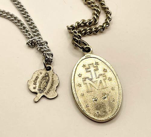 Virgin Mary & Our Lady of Guadalupe Necklaces Set of 2 - Catholic Jewelry - Picture 3 of 5