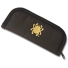 Spyderco High Quality 5.5" Padded Zipper Case Pouch, Plush Interior, Black, C12N