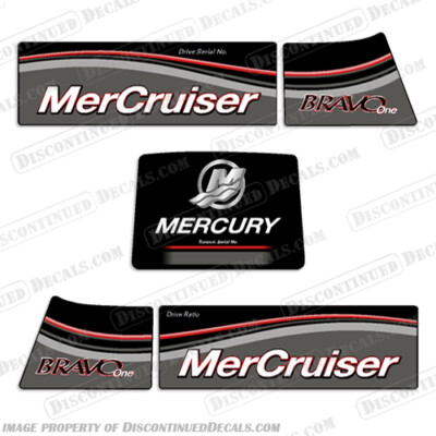 Fits Mercruiser Bravo One Decals - New Model