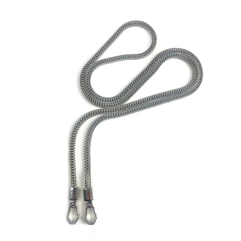 Crossbody Bag Handbag Replacement Chains Straps DIY Handbags Accessories(Silver)-image