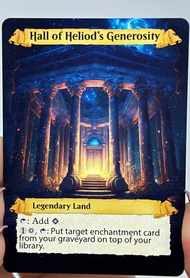Hall of Heliod's Generosity Proxy Card with Custom designed art