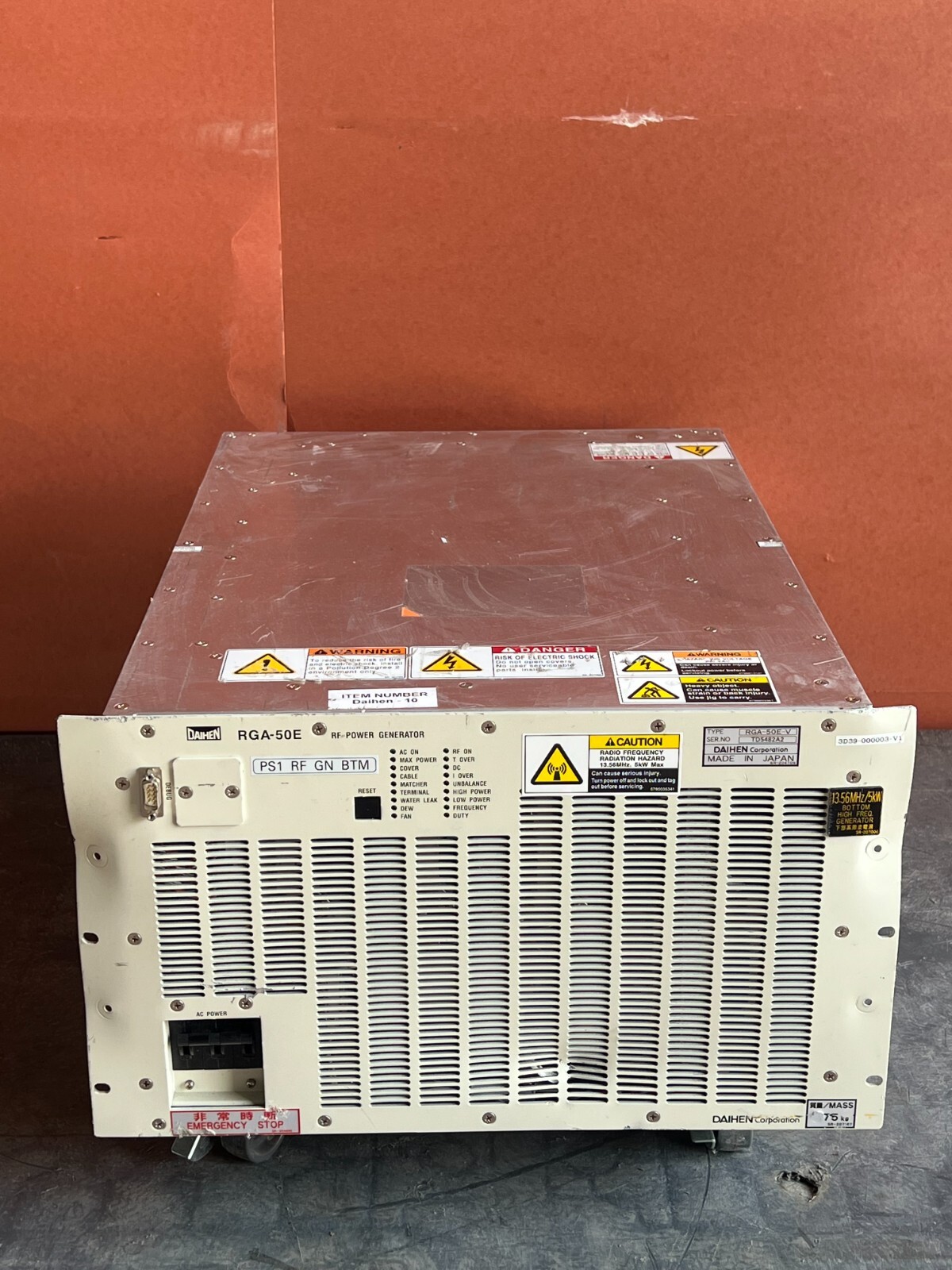Daihen RGA-50E-V RF Generator TEL Tokyo Electron 3D39-000003-V1