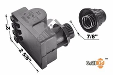 Universal Gas Grill Ignitor for Various Grill Models, 4 Male Spade Outlets