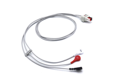 Datex Ohmeda ECG EKG Cable Cardiocap 5 Leadwires 3 Leads Snap- Same Day Shipping
