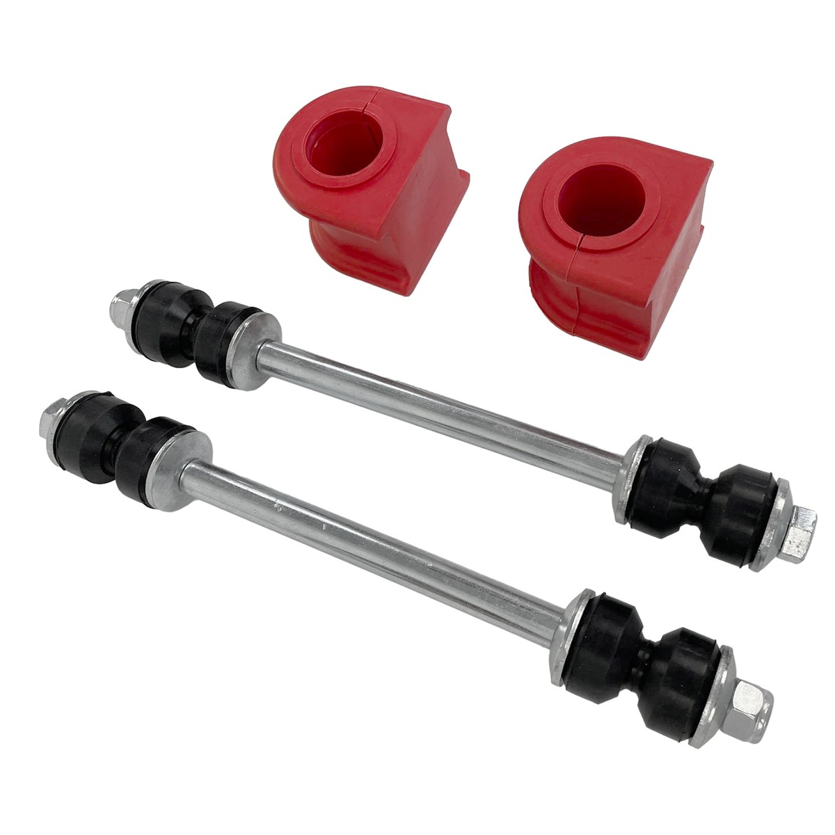 4PCS Front Suspension Stabilizer Links & Bar Bushing Kit For 98-11