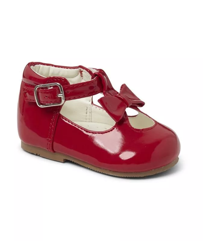 Patent Girls Bow Shoes Italian Style Toddler Sevva Rollybaby