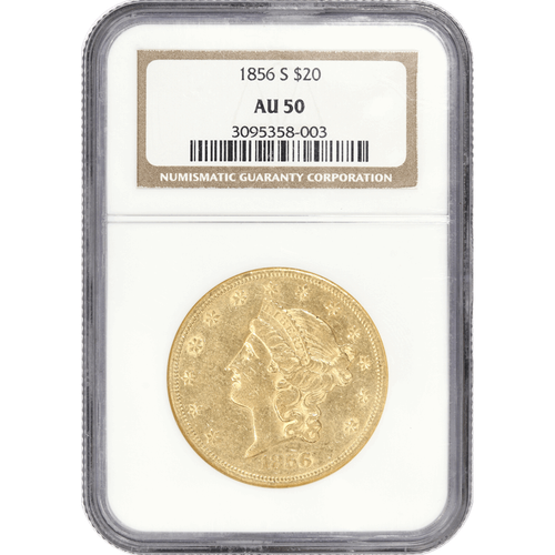 1856S 20 Liberty Gold Double Eagle, NGC AU50 Better Date eBay