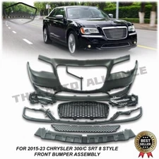 Fr 2015-2023 Chrysler 300/C SRT 8 Style Front Bumper Kit Conversion Assembly Set
