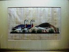 Original Egypt Art Meidum Geese VINTAGE PHAROAHS PAPYRUS SPHYNX SQ. SAMMAN ART — photo 7