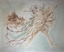 ISA CELINEI LITHOGRAPH No 8/25. EA. DANCER OUT OF A CITY