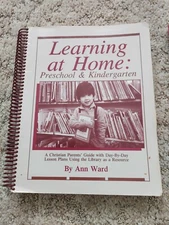 LEARNING AT HOME Preschool And Kindergarten Ann Ward Christian Lesson Plans 