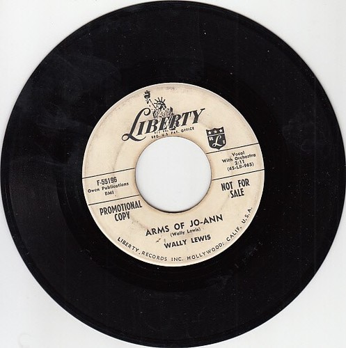 Wally Lewis – Sally Green / Arms Of Jo-Ann 7" Promotional 45 - Picture 11 of 24