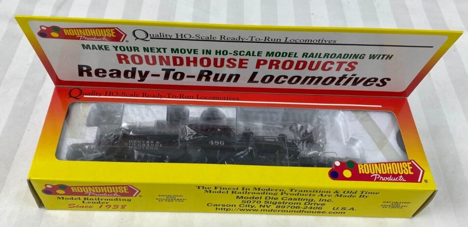 Roundhouse #275 HO RTR  Old Timer Consolidation D&RGW Locomotive Tender Model - Image 2 of 4