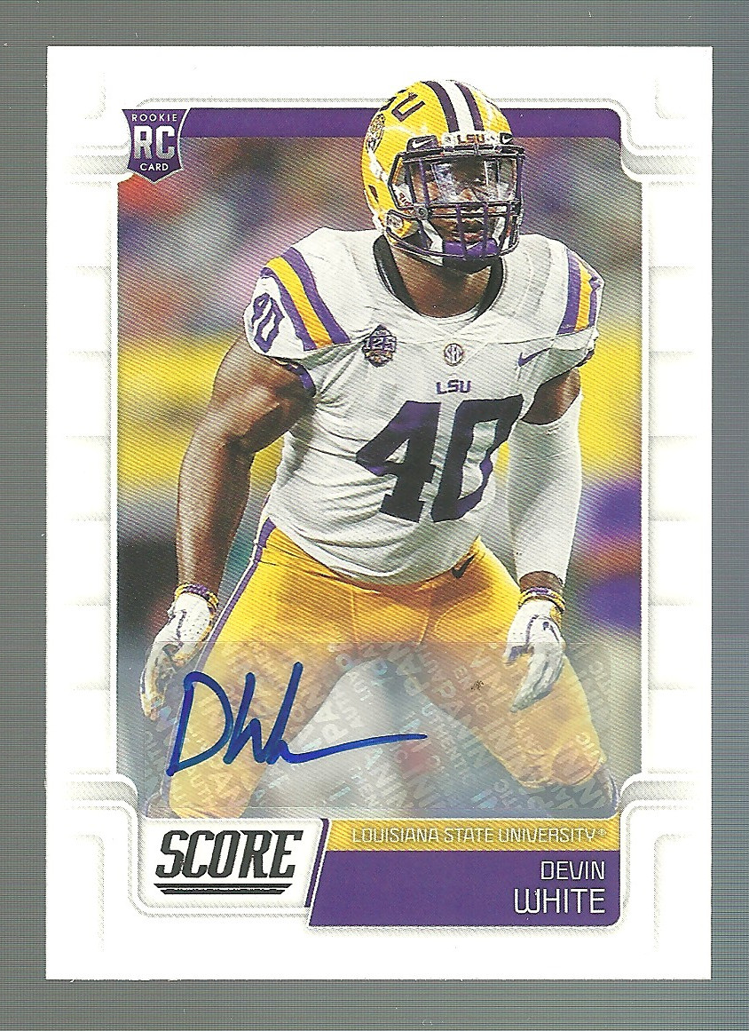 2019 Score - Rookies Devin White #369 Signatures (AU, RC)