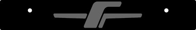 Vanity License Plate Delete - Gloss Black Acrylic Engraved Laser (JDM FOZZY ''F'')