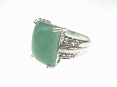 Designer Edelstein Ring 925 Sterling Silber Gemstone Vintage 90s Modernist Style