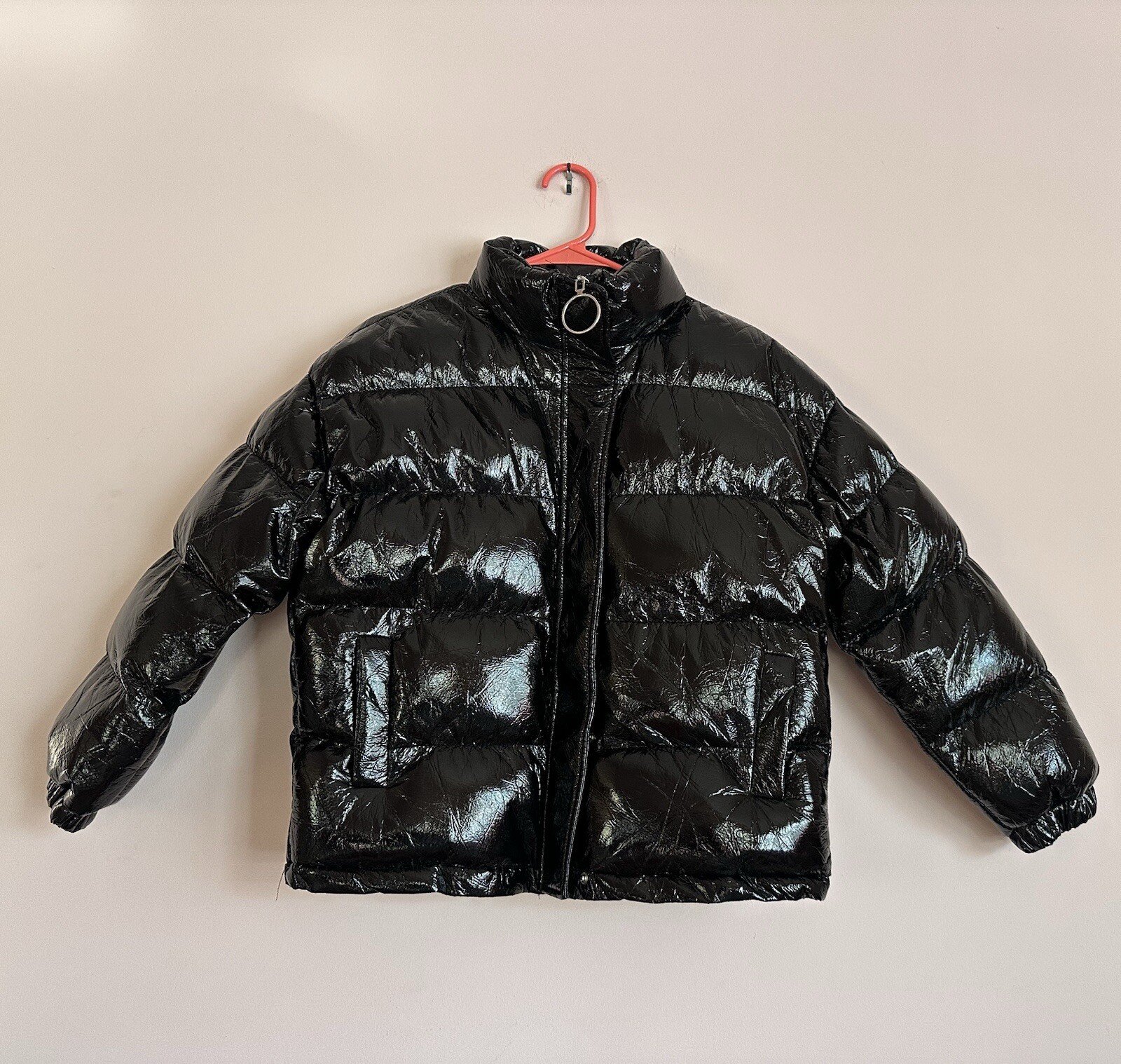Black Puffer Jacket for Women - Small Size Cozy Winter Wear-image