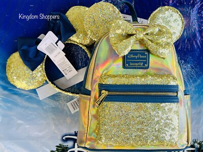 ? ❗️LAST 1❗️WDW 50th anniversary EARidescent Loungefly Backpack?+ BONUS Gift NWT Walt Disney World 50th Anniversary EARidescent Loungefly  main image 2