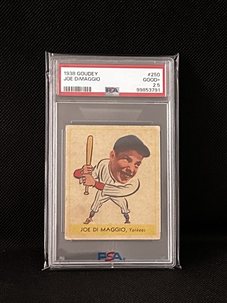 1938 Goudey Heads Up Joe DiMaggio #250 Yankees PSA 2.5 GOOD+