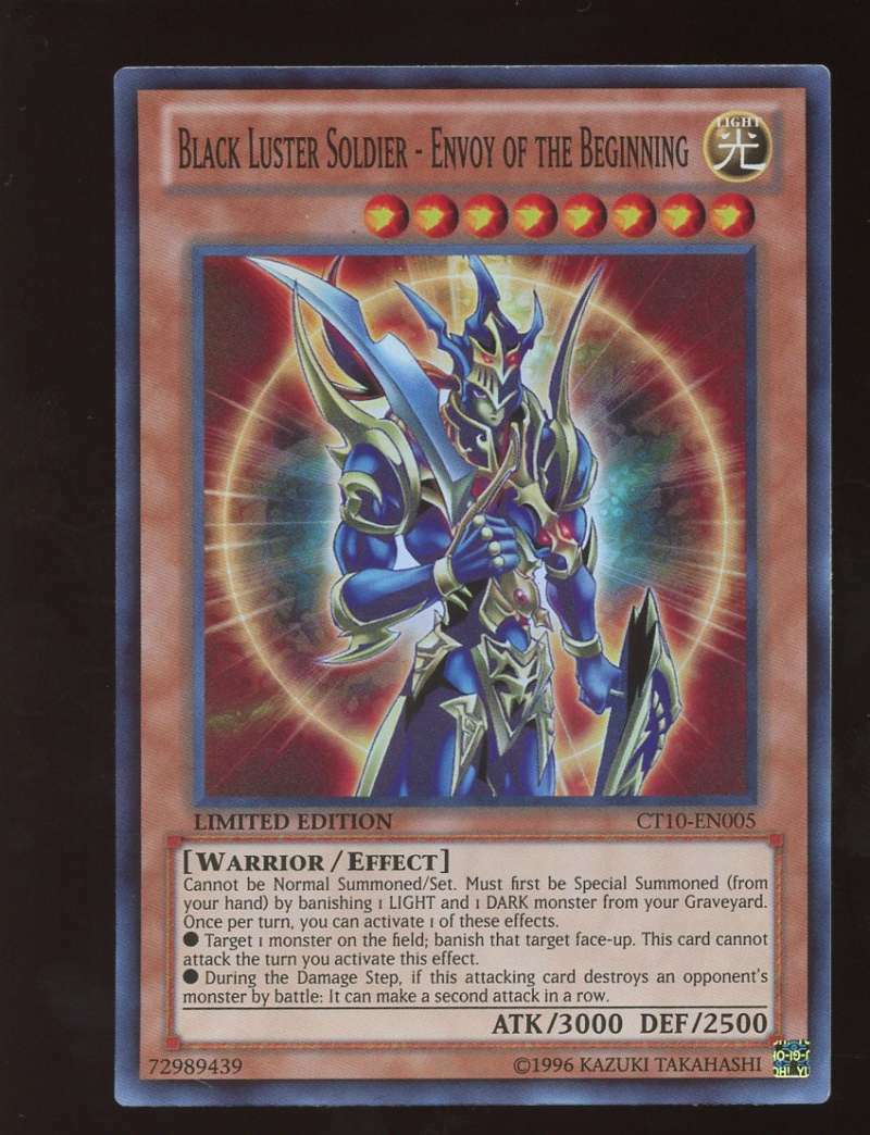 Black Luster Soldier Envoy of the Beginning Holo Rare CT10 Black Luster Soldier Envoy of the Beginning Holo Rare CT10