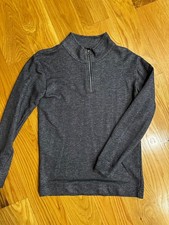 The Childrens Place quarter zip Heather charcoal gray, Xxl 16 never worn