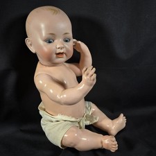 Antique J. D. Kestner Bisque Solid Dome Baby Doll 16" JDK Made in Germany 12