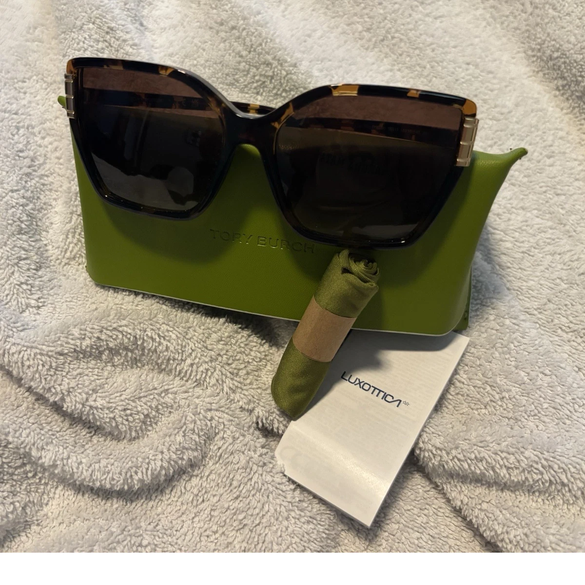 Tory Burch TY7161UM Tortoise Prescription Sunglasses w/ Case Preowned Tory Burch Tortoise Sunglasses for Women for sale | eBay main image 2
