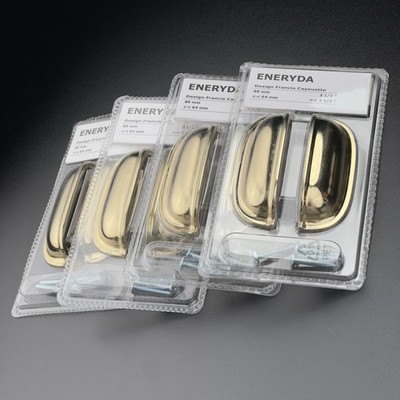4 x 2 Stück (8) IKEA ENERYDA Messing/goldfarben Küche Tassengriffe 903.475.15