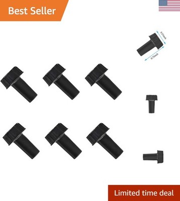 6 Pack On/Off Replacement Light Lamp Turn Switch Knobs, Black